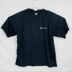 Marines Black Large T Shirt Performance USA Made